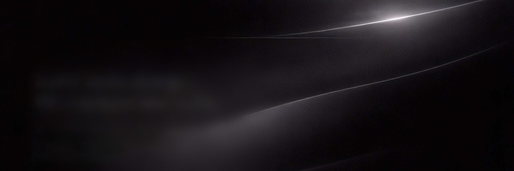 Halos de lumière sur fond noir