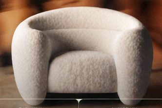 Fauteuil bouclette complet